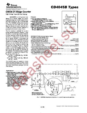 CD4045BNSRG4 datasheet  